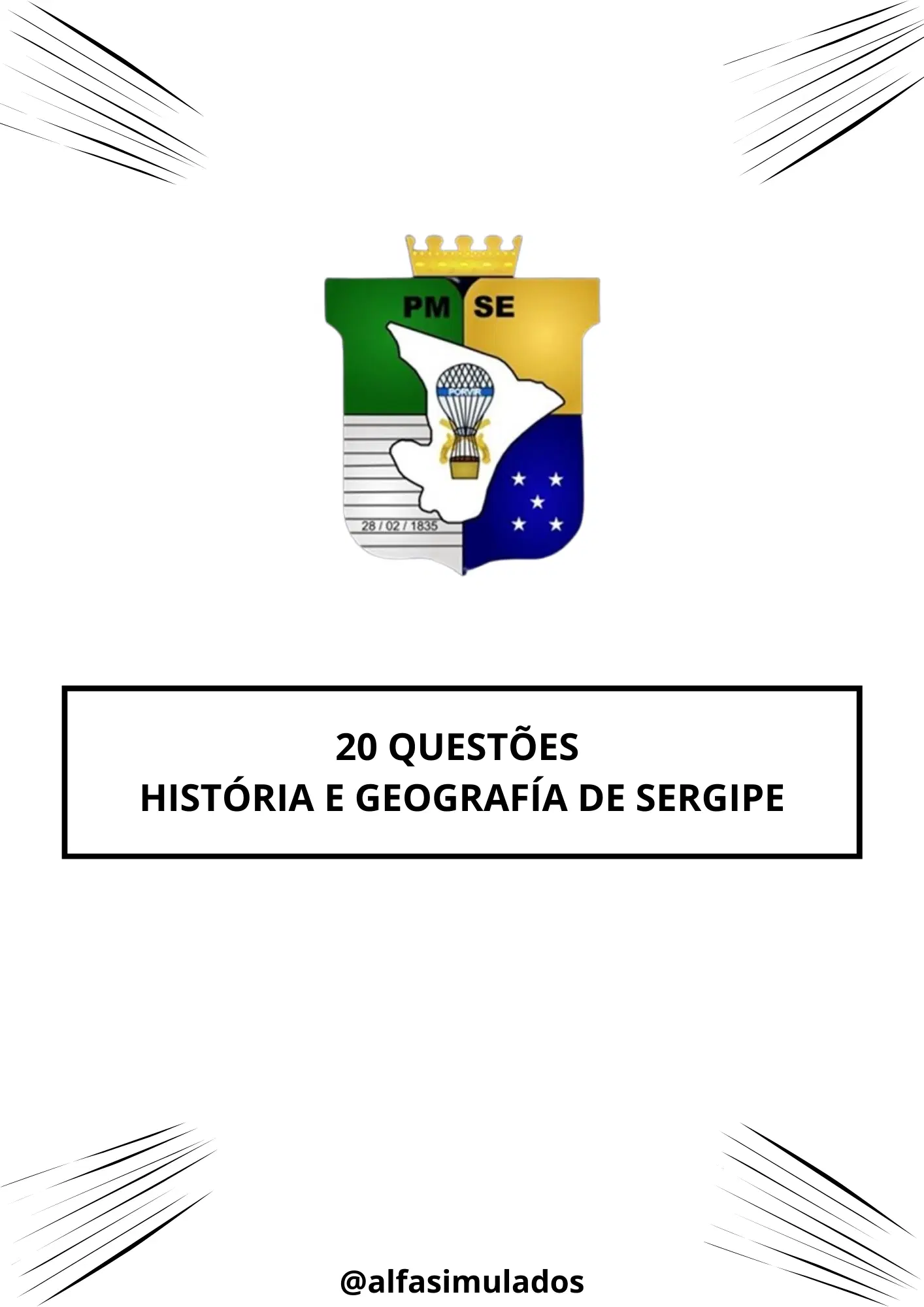 20 QUESTÕES  HISTÓRIA E GEOGRAFÍA DE SERGIPE