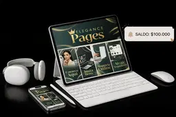 Página de Vendas de Alto Padrão no Canva PLR