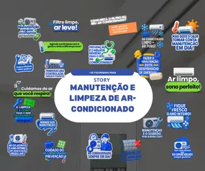 PACK FIGURINHAS PARA STORY LIMPEZA E MANUTENÇÃO DE AR-CONDICIONADO