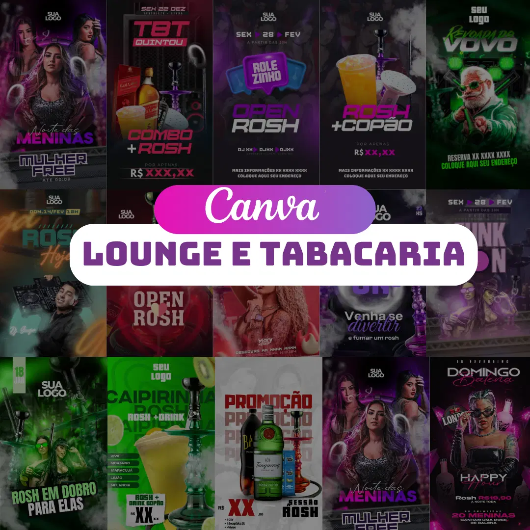 Pack Lounge & Tabacaria – Artes para bares, boates e lounges!