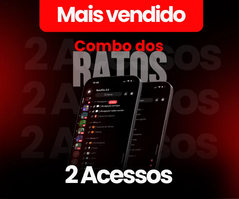 Combo dos Ratos - Leve +1 acesso da RatoFlix por metade do preço !