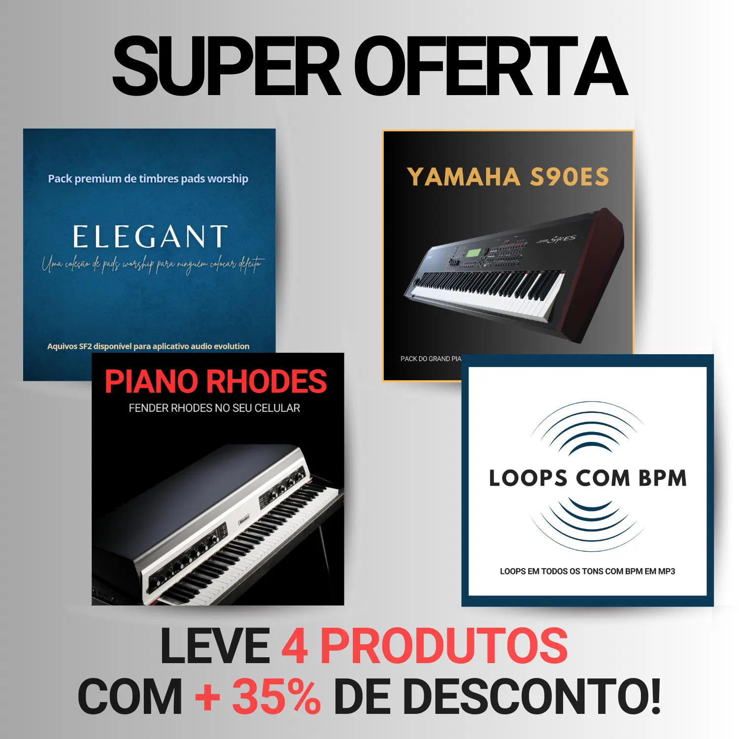 LEVE TODOS OS PACKS COM + 40% DE DESCONTO