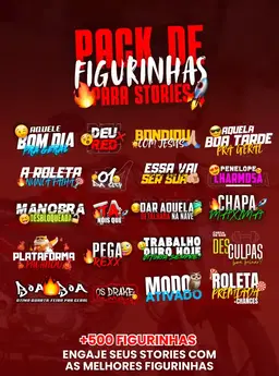 Pack De Figurinhas 2.0 + 600 🚀