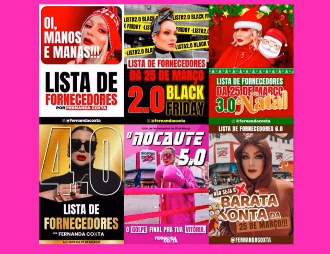 LISTA DE FORNECEDORES 6 EM 1