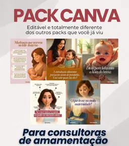 Pack de Canva consultora de amamentação