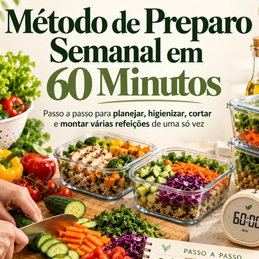 Método de Preparo Semanal em 60 Minutos