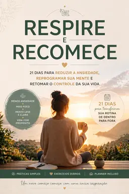 Respire e Recomece: 21 Dias para Reduzir a Ansiedade, Reprogramar sua Mente e Retomar o Controle da Sua Vida