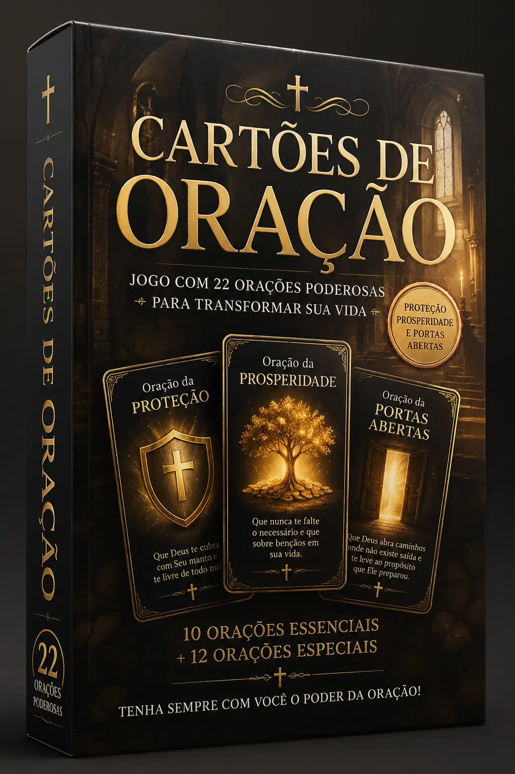 Cartões de Oração  Orações Poderosas para Proteção, Prosperidade e Portas Abertas
