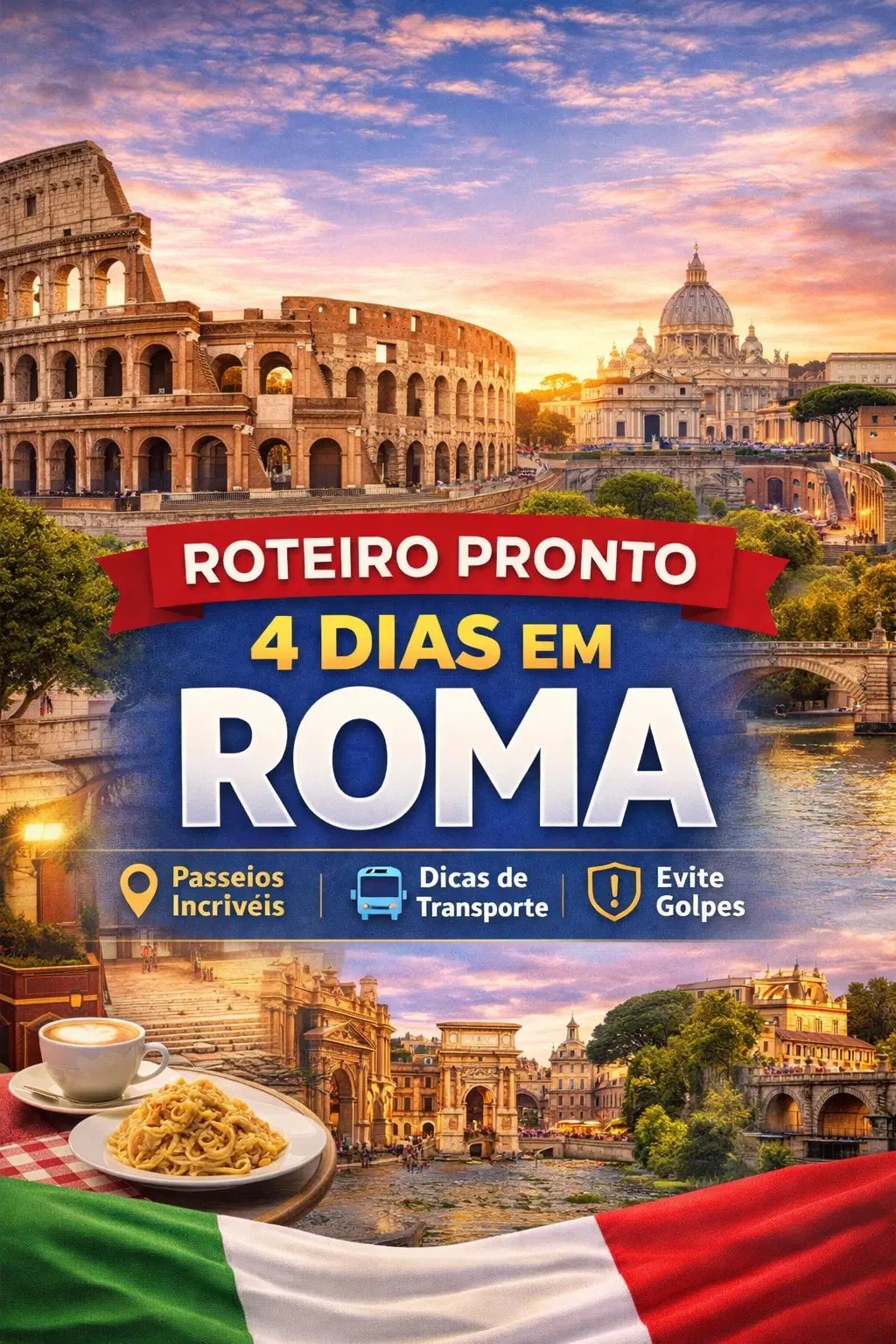 Roteiro Pronto: 4 dias em Roma