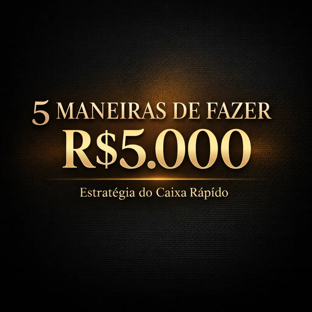 5 MANEIRAS DE FAZER R$ 5.000