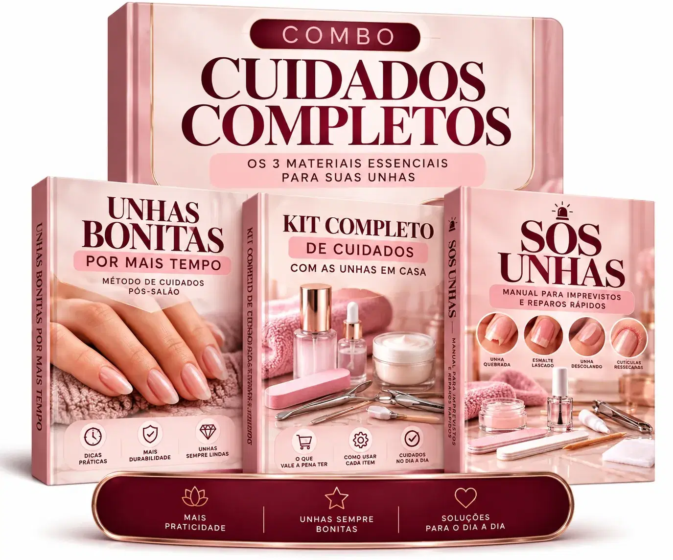 Combo Cuidados Completos — Os 3 Materiais Juntos