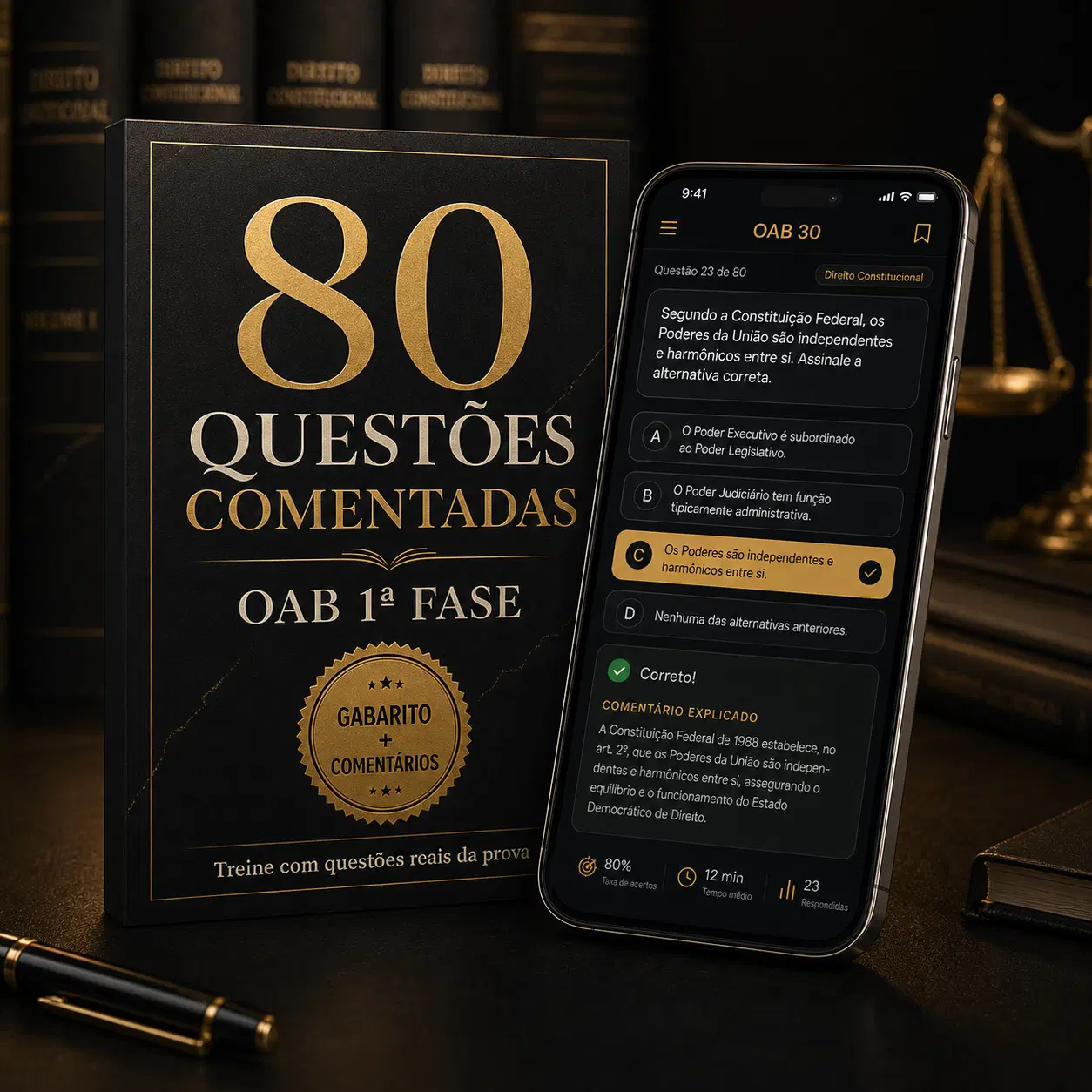 Simulado Final OAB: 80 Questões Reais e Comentadas da FGV