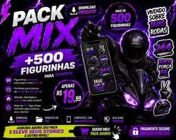Pack MIX +500 Figurinhas