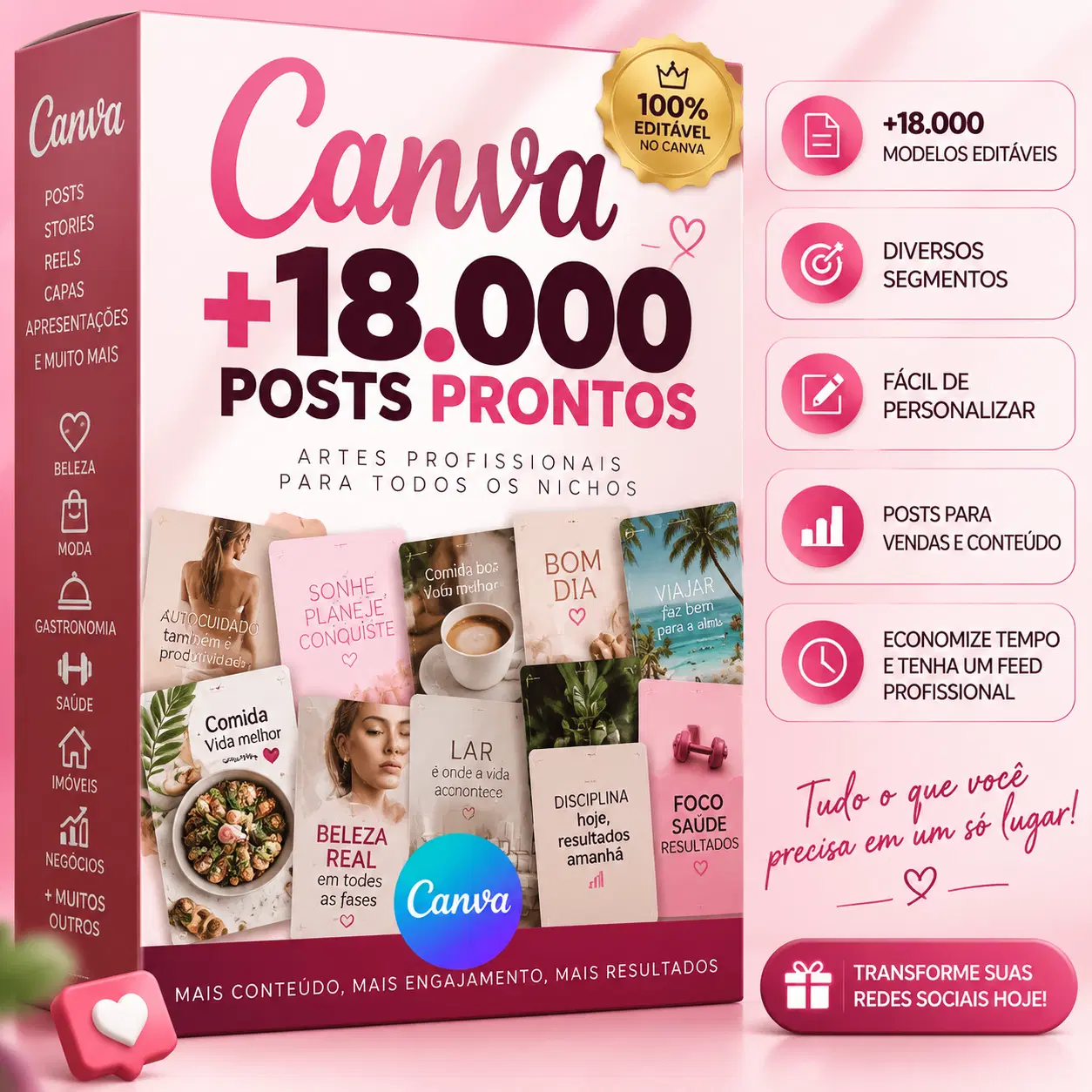 CANVA +18.000 POSTS PRONTOS 🚀 PRO