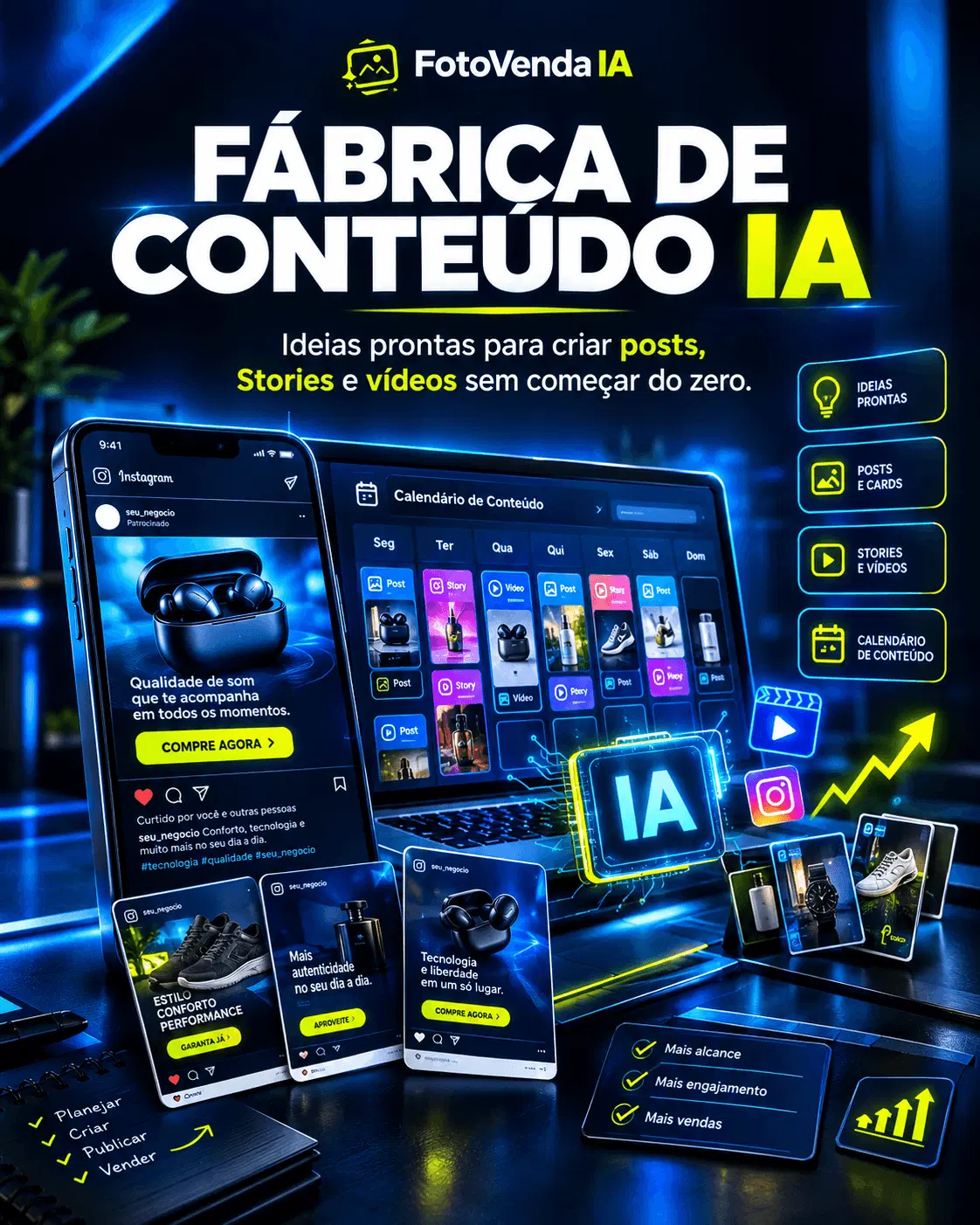 Máquina de Conteúdo IA