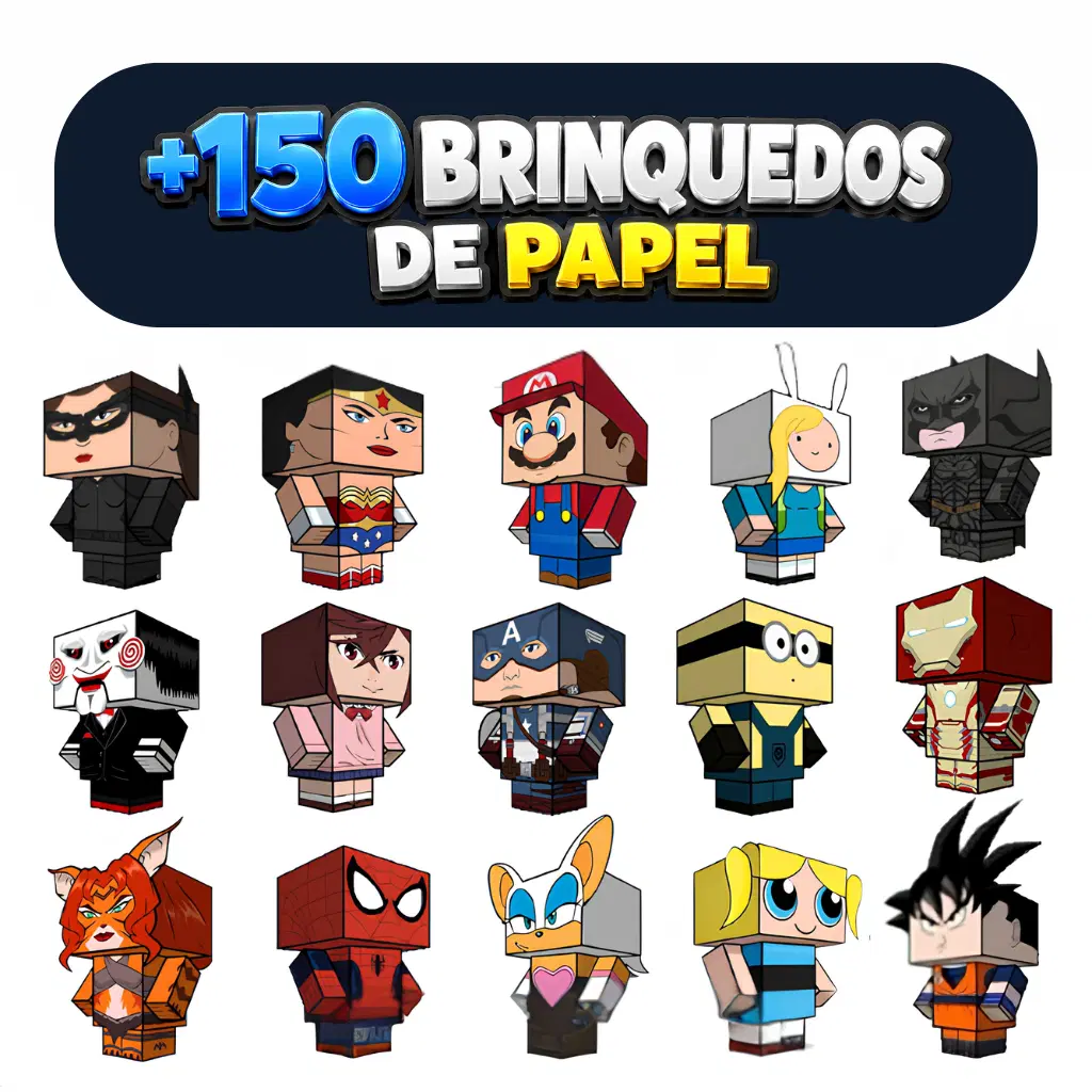 +150 Brinquedos de Papel