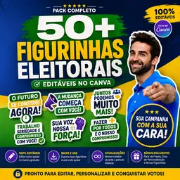 PACK DE FIGURINHAS ELEITORAL