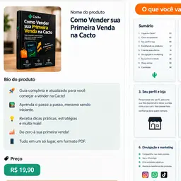 Como Vender sua Primeira Venda na Cacto