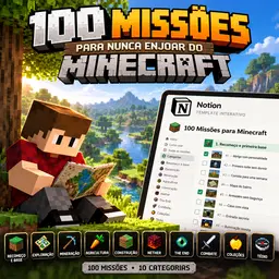 100 Missões para Nunca Enjoar do Minecraft | Checklist Survival