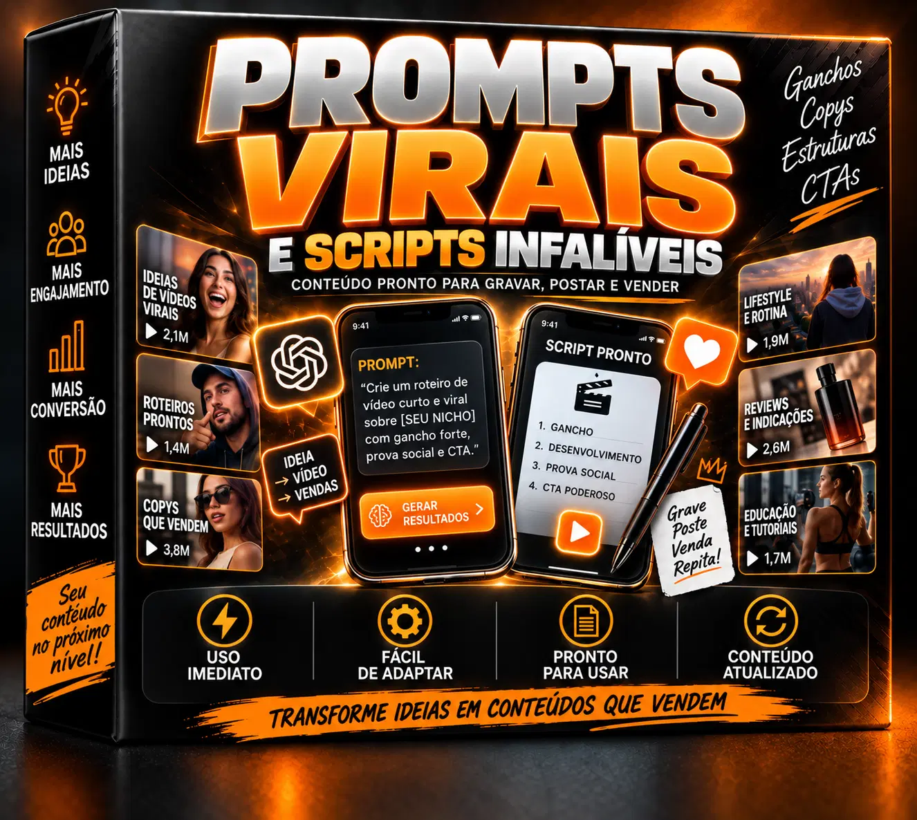 Prompts AI Virais & Scripts Infalíveis