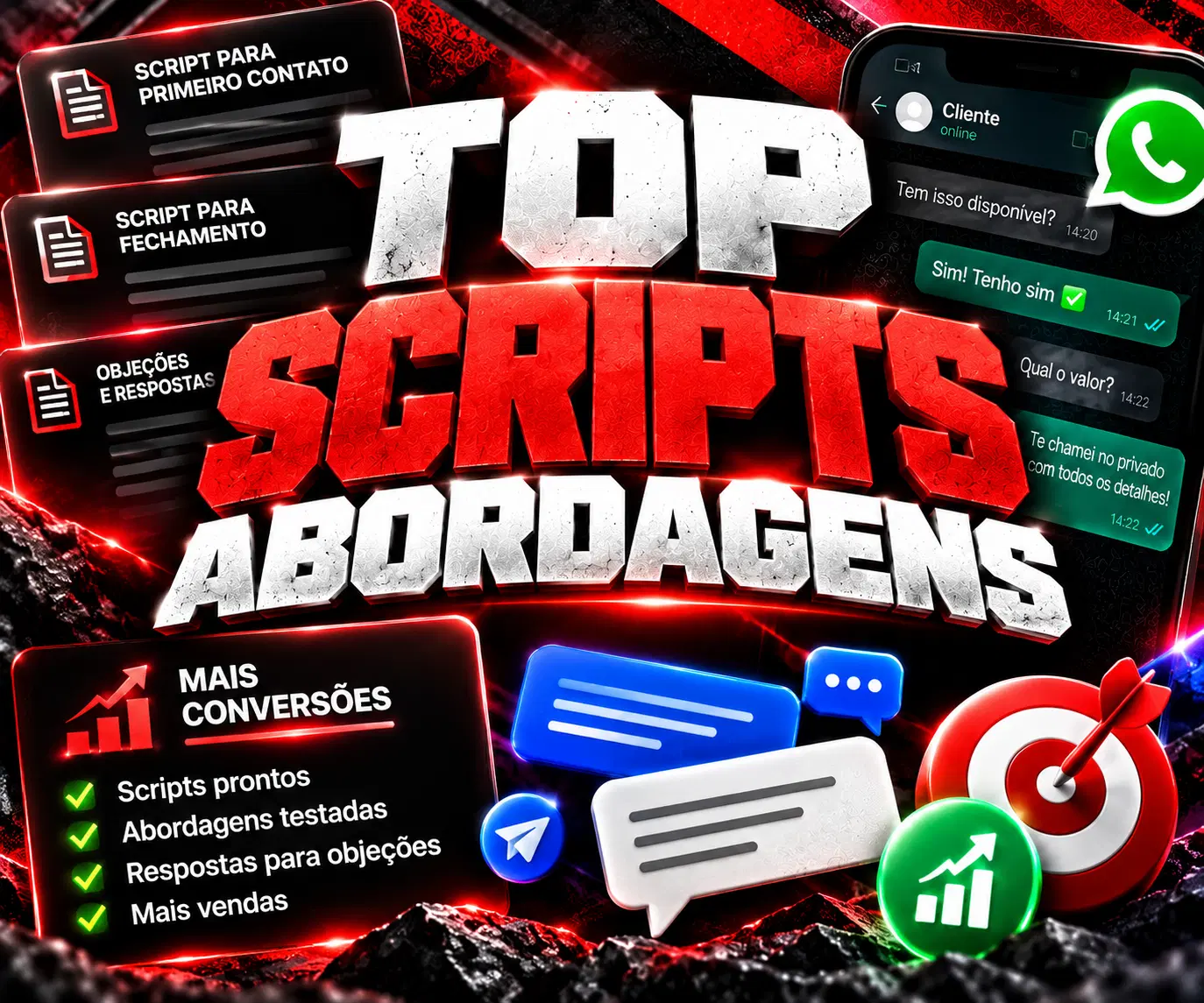 Scripts aprovados de abordagem e quebra de objeções