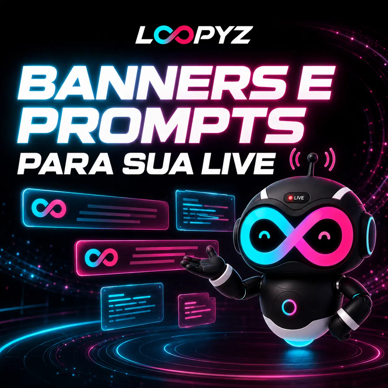 +100 Prompts para Gerar Banners de Live Shop