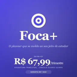 Foca+   Planner de Estudos Personalizado