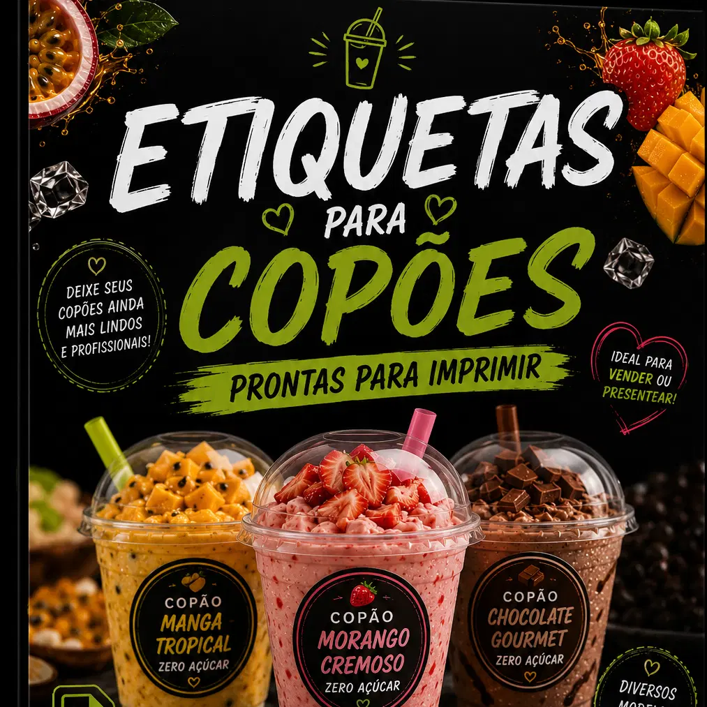 ETIQUETAS PARA COPÕES — PRONTAS PARA IMPRIMIR