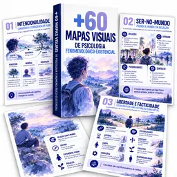 +60 Mapas Visuais de Psicologia Fenomenológico Existencial