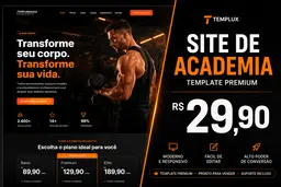 Academia Premium — Template HTML para Academias e Centros de Treinamento