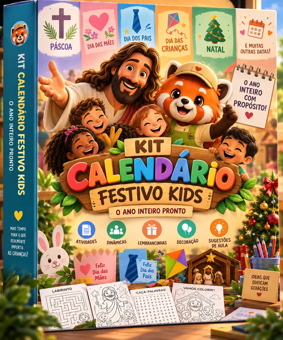 🎉 Kit Calendário Festivo Kids — O Ano Inteiro Pronto