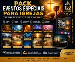 # PACK EVENTOS ESPECIAIS PARA IGREJAS – PROJEÇÃO PARA CULTOS E EVENTOS