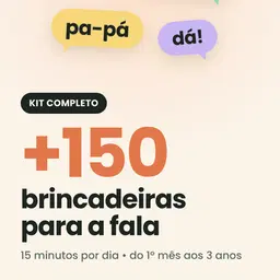 150 brincadeiras para estimular a fala + 6 bônus - Kit completo