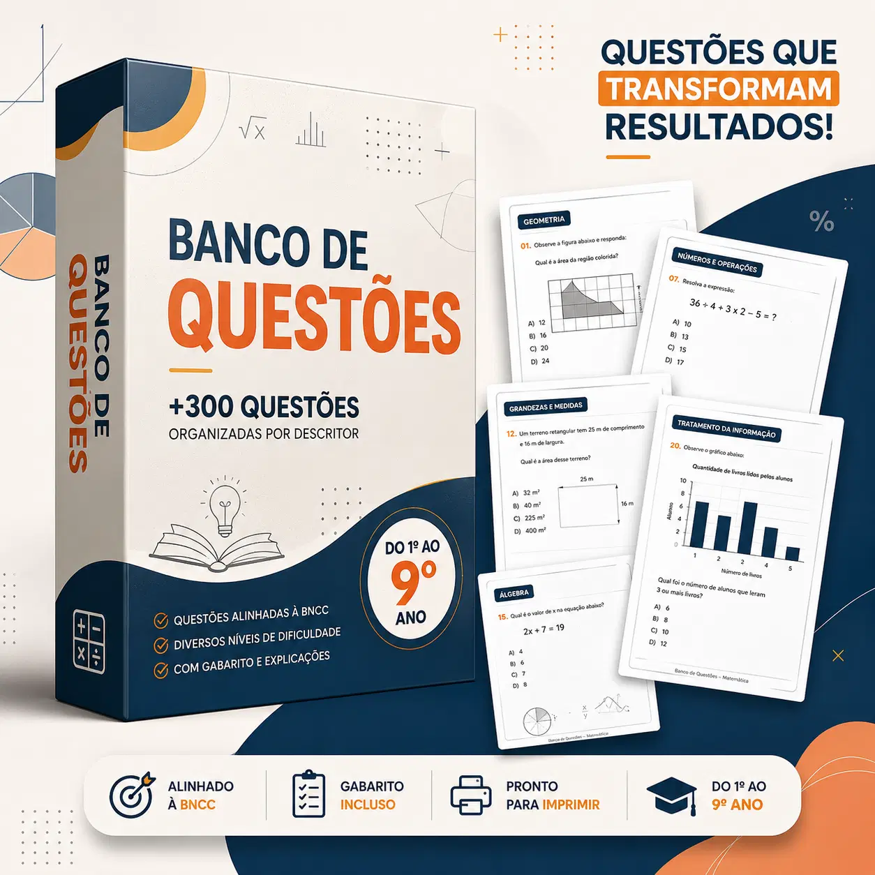 +300 BANCO DE QUESTÕES DE MATEMATICA