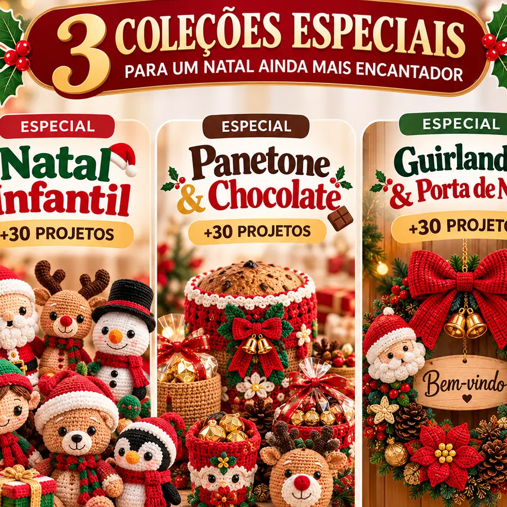 🎄 Kit Especial 3 em 1 — Infantil + Panetone + Guirlandas