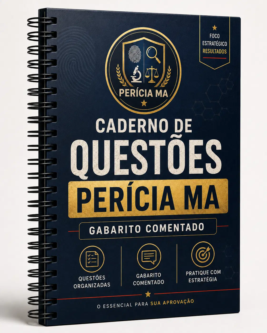 CADERNO DE QUESTÕES + GABARITO COMENTADO PERÍCIA MA