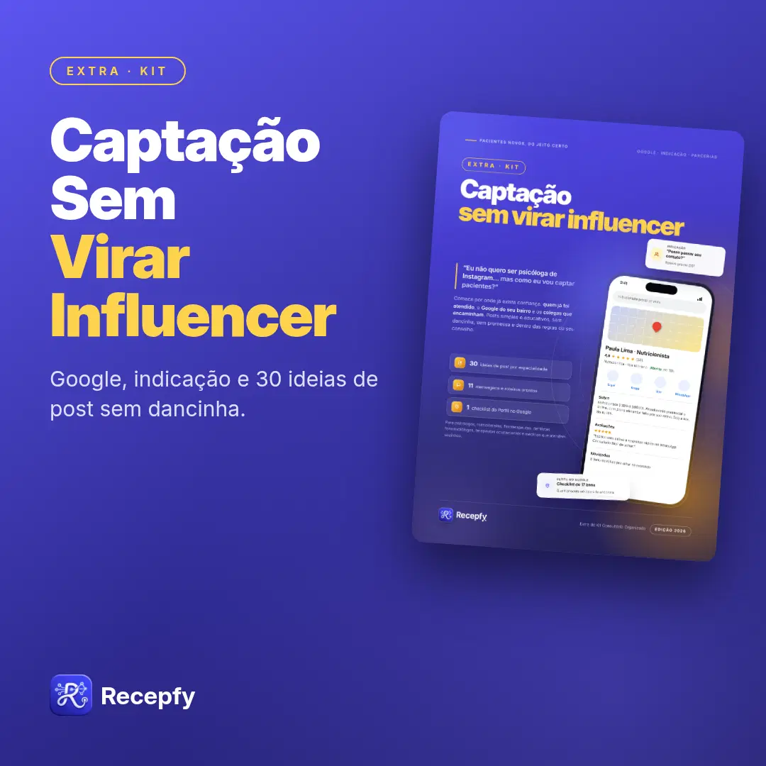 Sim! Quero atrair pacientes sem virar influencer