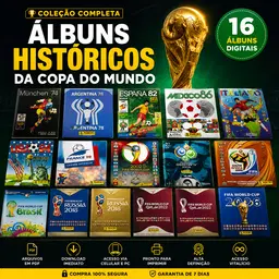 🌎Álbuns das Copas (1970 - 2026) + Figurinhas Separadas (1990 -2026)  -  em PDF