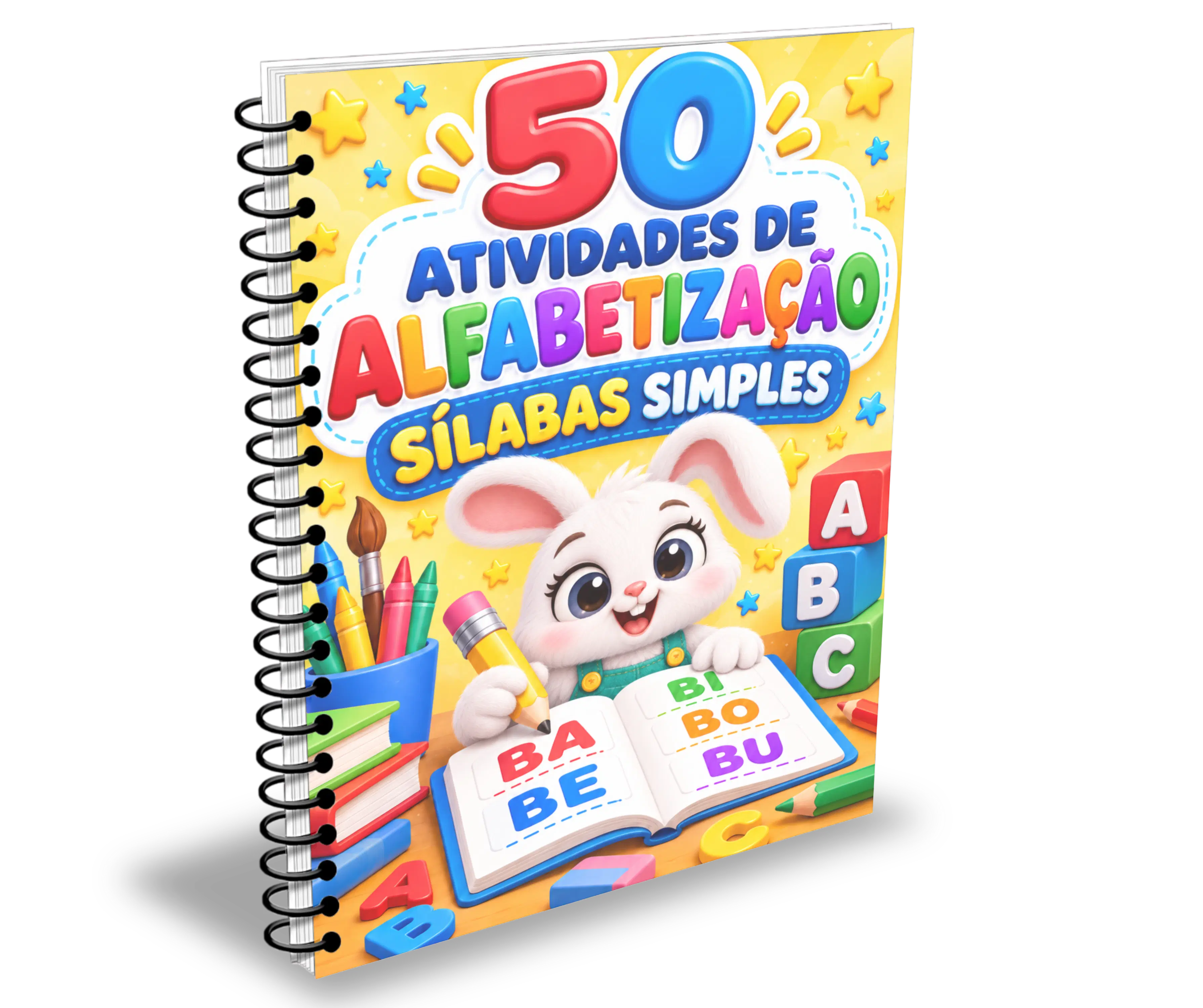 50 Atividades de Alfabetização — Sílabas Simples”.