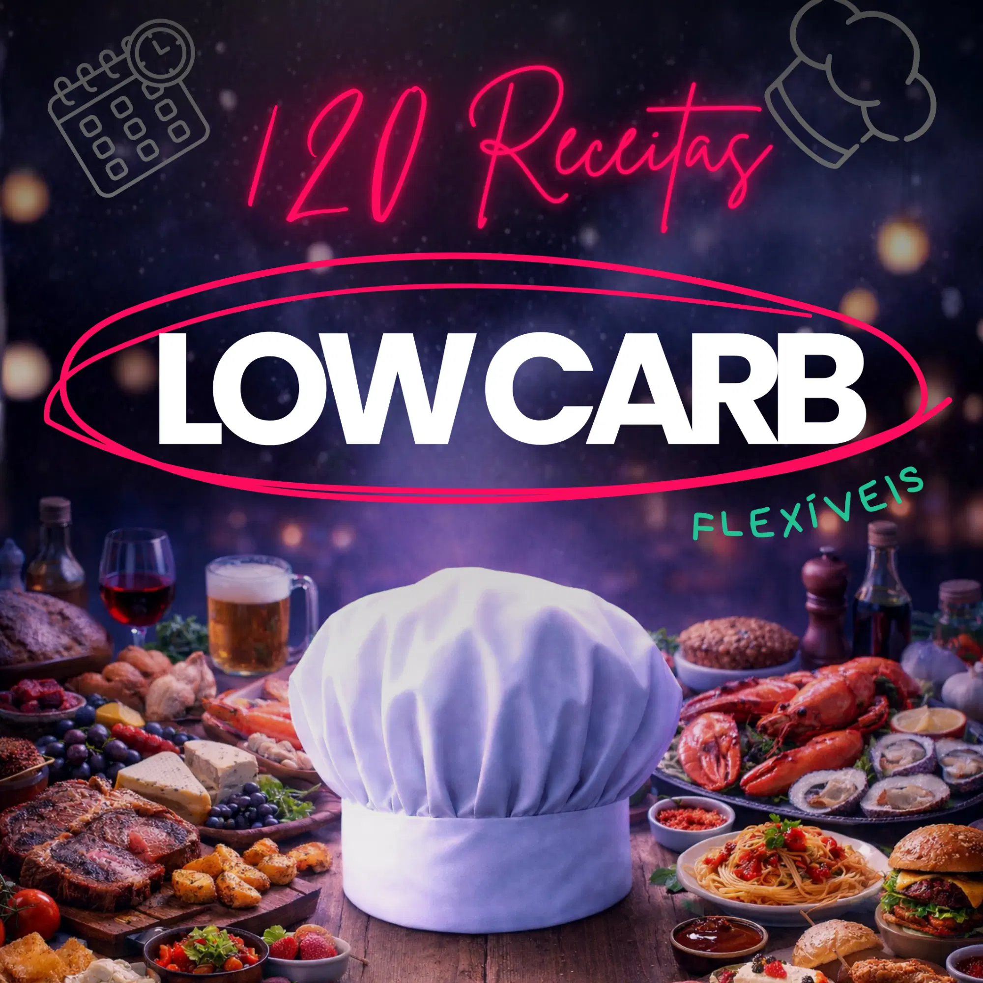 OP30D - 120 Receitas Low Carb flexíveis