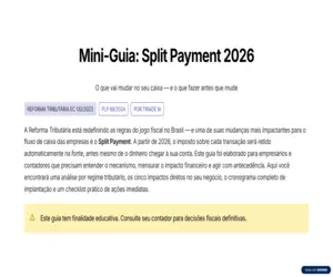 Mini-Guia: Split Payment 2026