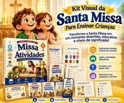 Kit Visual da Santa Missa Para Ensinar Crianças (Completo) 18