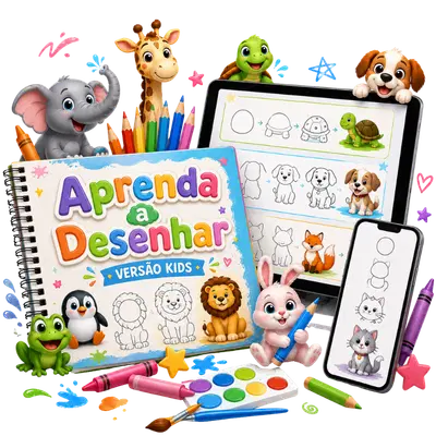 +350 Desenhos passo a passo + certificado infantil