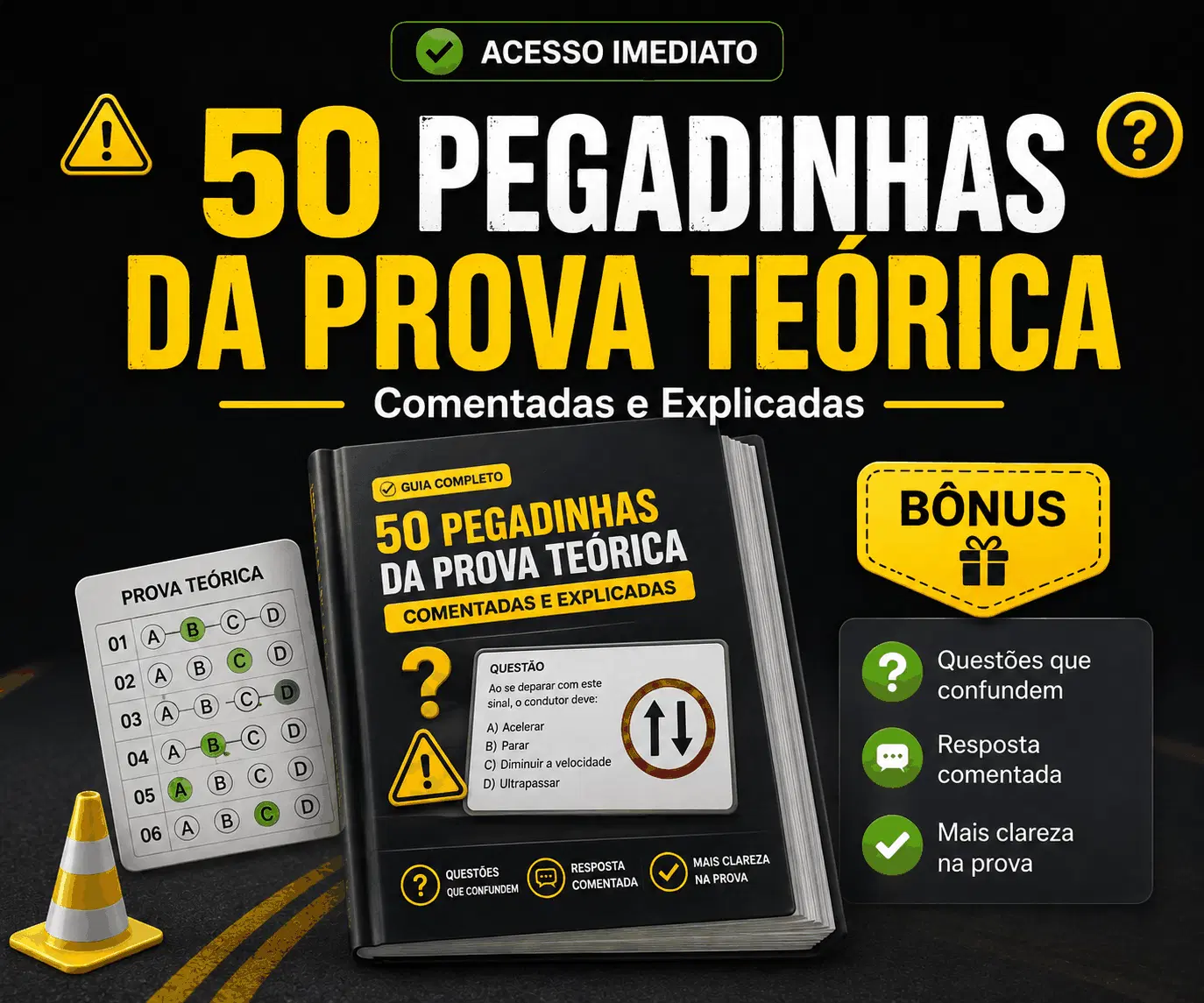 50 Pegadinhas Comentadas da Prova Teórica