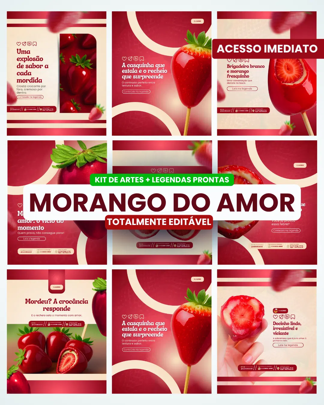 Pack Morango do Amor