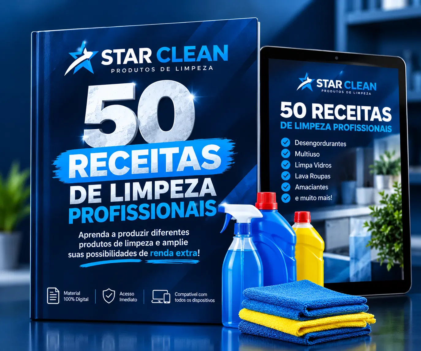 50 Receitas de Limpeza Profissionais