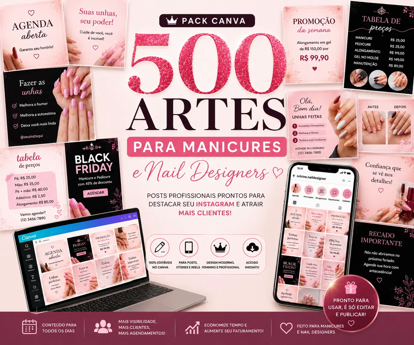 Vitrine Nail Designer (Plano Essencial)