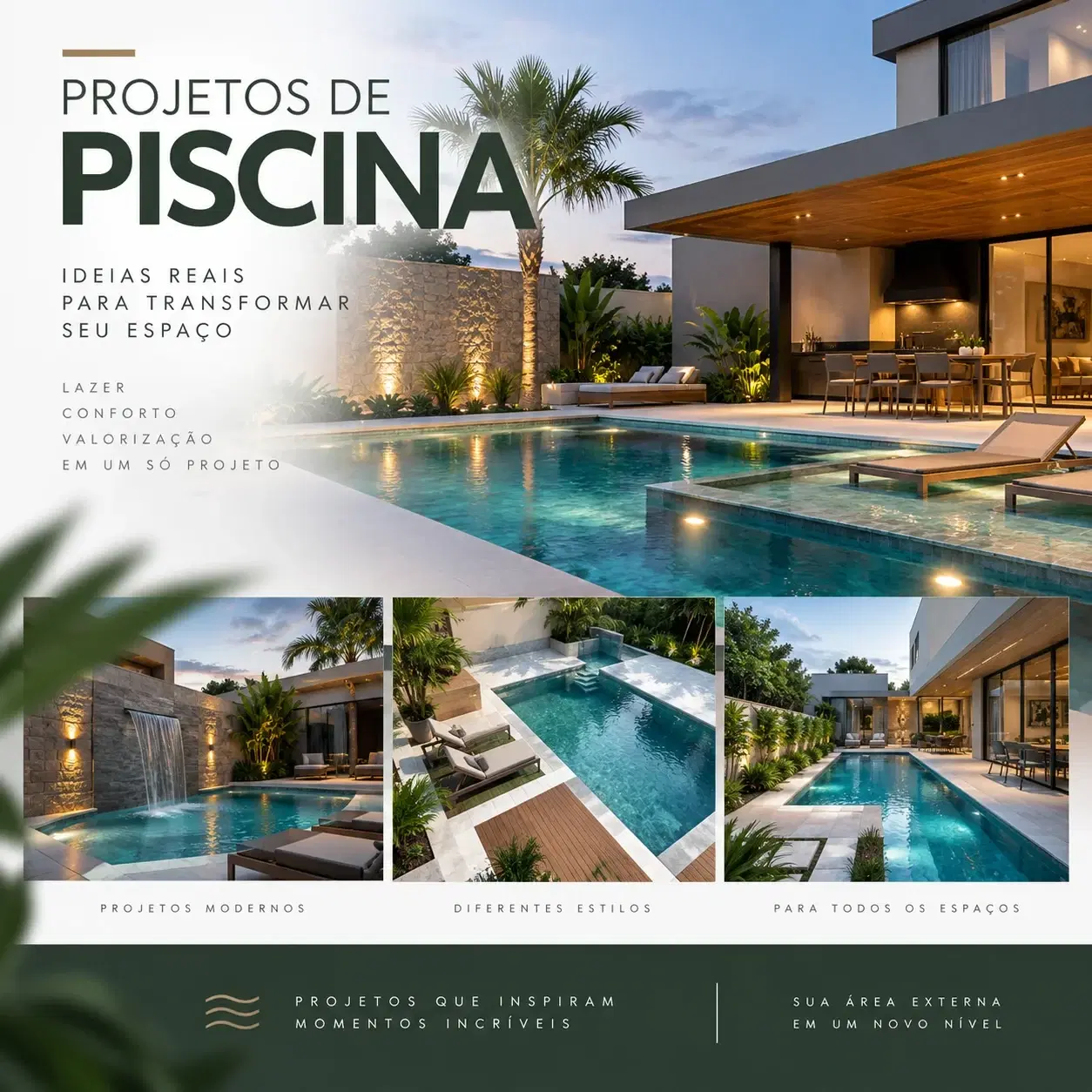70 Projetos de piscina