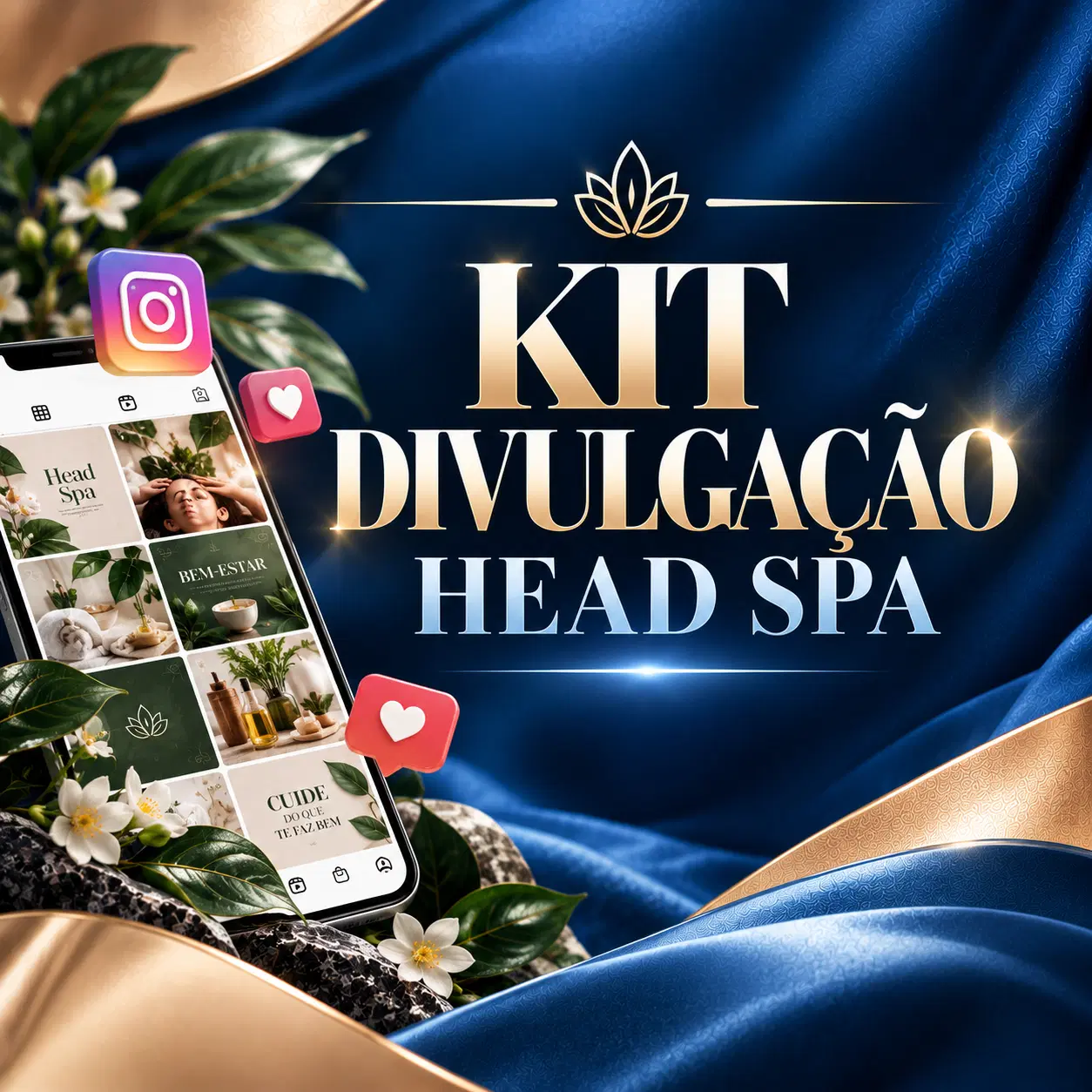 Kit Divulgação Head Spa: Artes Prontas para Instagram