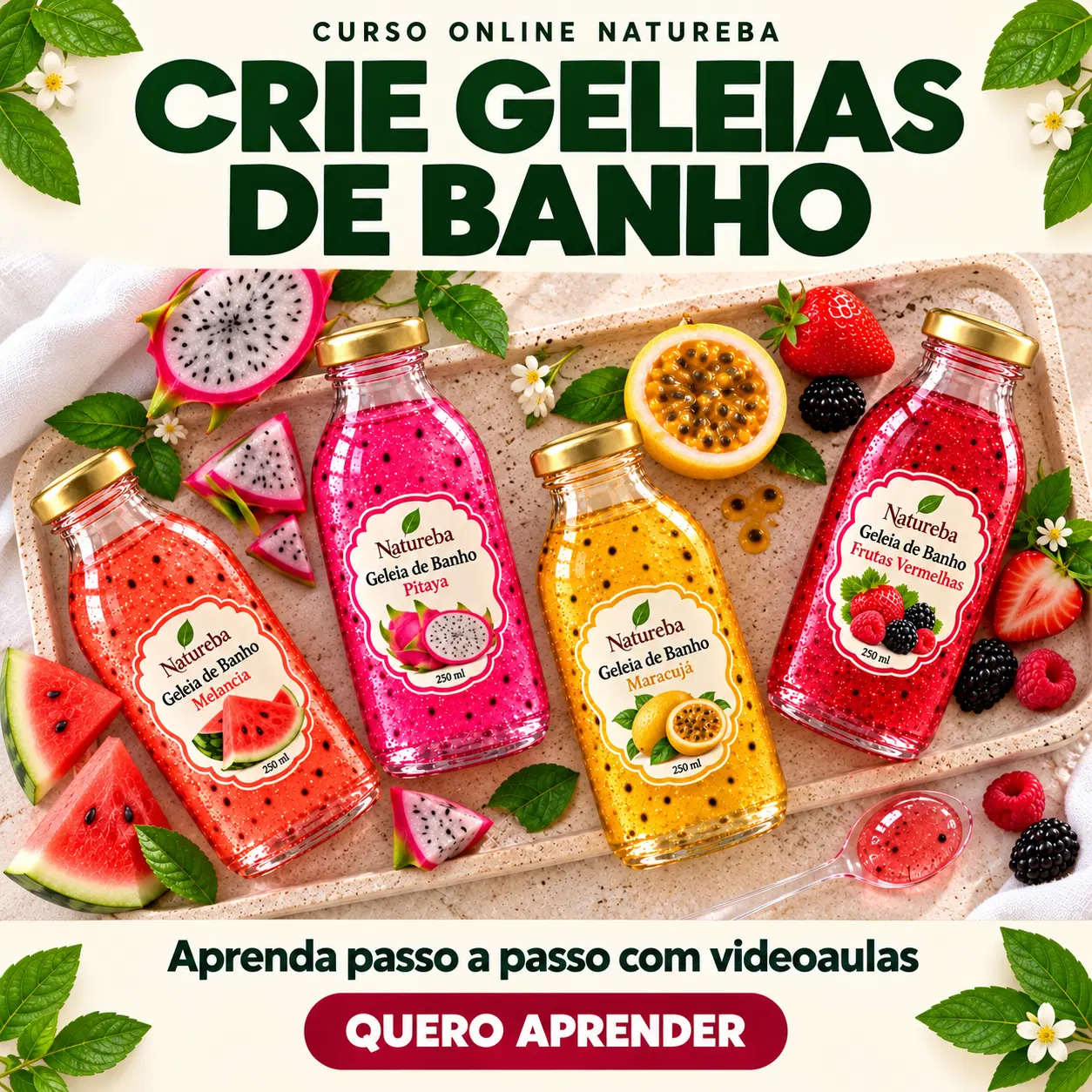 Curso de geleias de banho